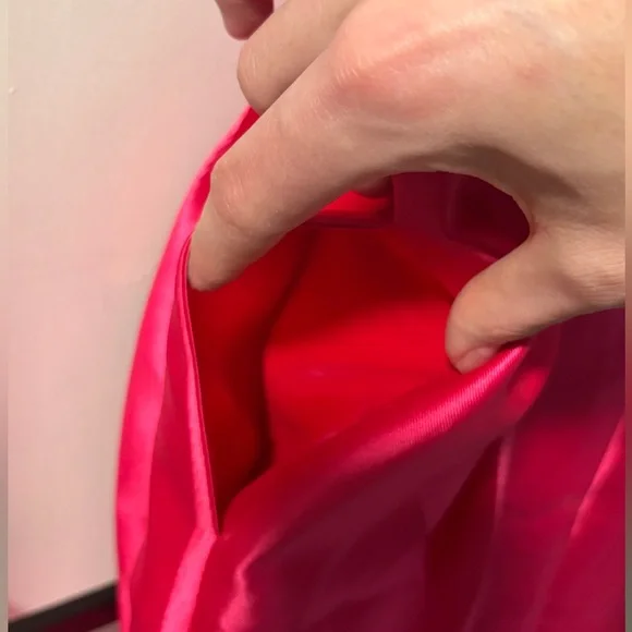 Teeze Me Bright Pink Satin Dress - Picture 3 of 11
